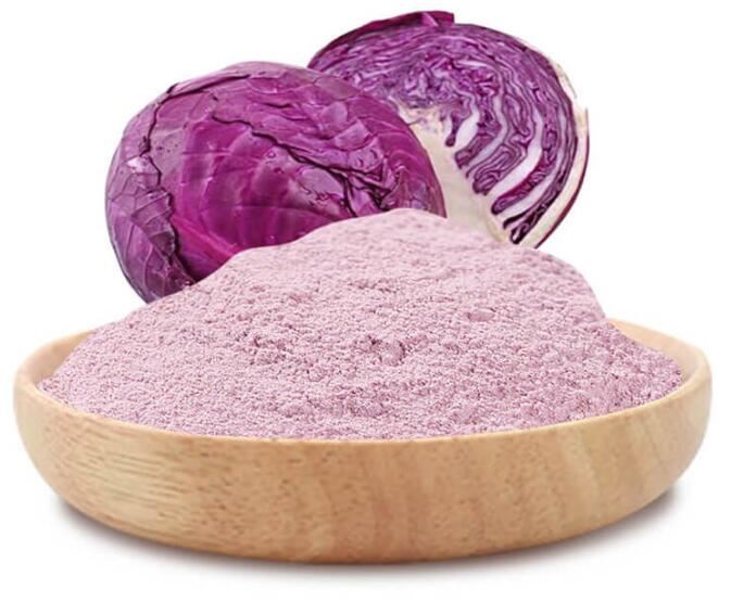 Pakastekuivattu purppurikaalijauhe